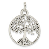 Sterling Silver Pendant, Tree of Life Openwork Design, Celtic Nature Motif for Women