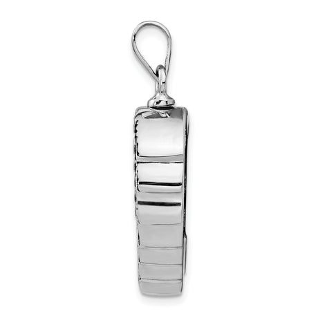 Sterling Silver Angel Wing Pendant with Etched Feather Detail, Spiritual Memorial Jewelry