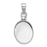 Sterling Silver Praying Hands Pendant with Ornate Oval Frame, Christian Religious Jewelry