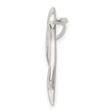 Sterling Silver Dolphin Pendant with Open Outline Design and Nautical Theme
