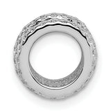 CZ Slide Chain Slide Charm Pendant in Real 925 Sterling Silver