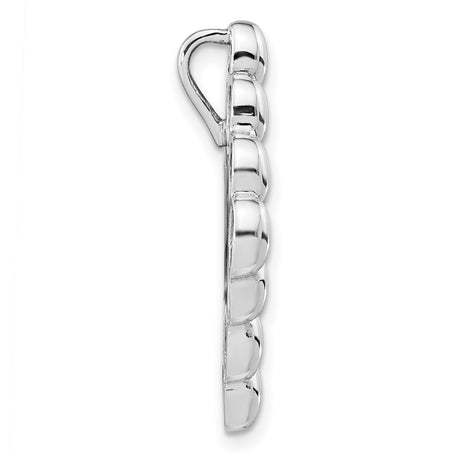 Sterling Silver Pendant with Raised Oval Cluster, Abstract Geometric Design for Women or Unisex