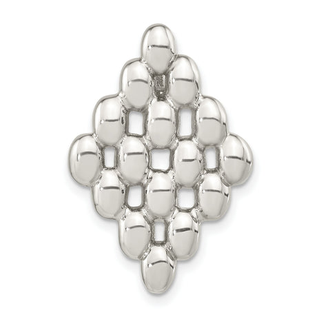 Sterling Silver Pendant with Raised Oval Cluster, Abstract Geometric Design for Women or Unisex