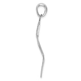 Sterling Silver Feather Pendant, Textured Boho Nature-Inspired Design for Women, 18 Inch Chain Included
