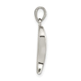 Sterling Silver Yin Yang Pendant with Resin and Mother of Pearl, Spiritual Symbol of Balance and Harmony