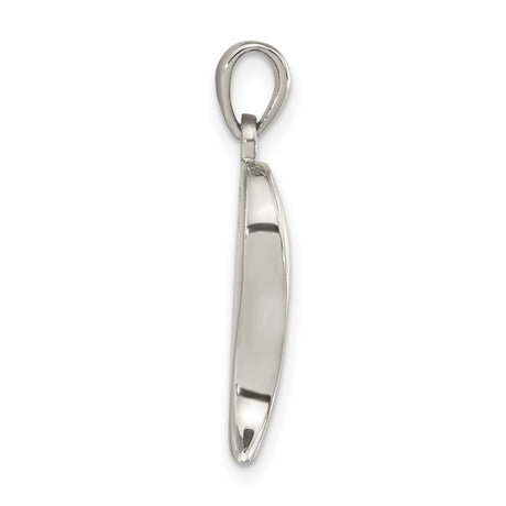 Sterling Silver Yin Yang Pendant with Resin and Mother of Pearl, Spiritual Symbol of Balance and Harmony