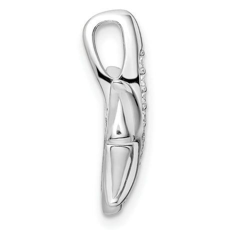 Sterling Silver Starfish Pendant with Cubic Zirconia, Ocean-Inspired Nautical Jewelry for Women