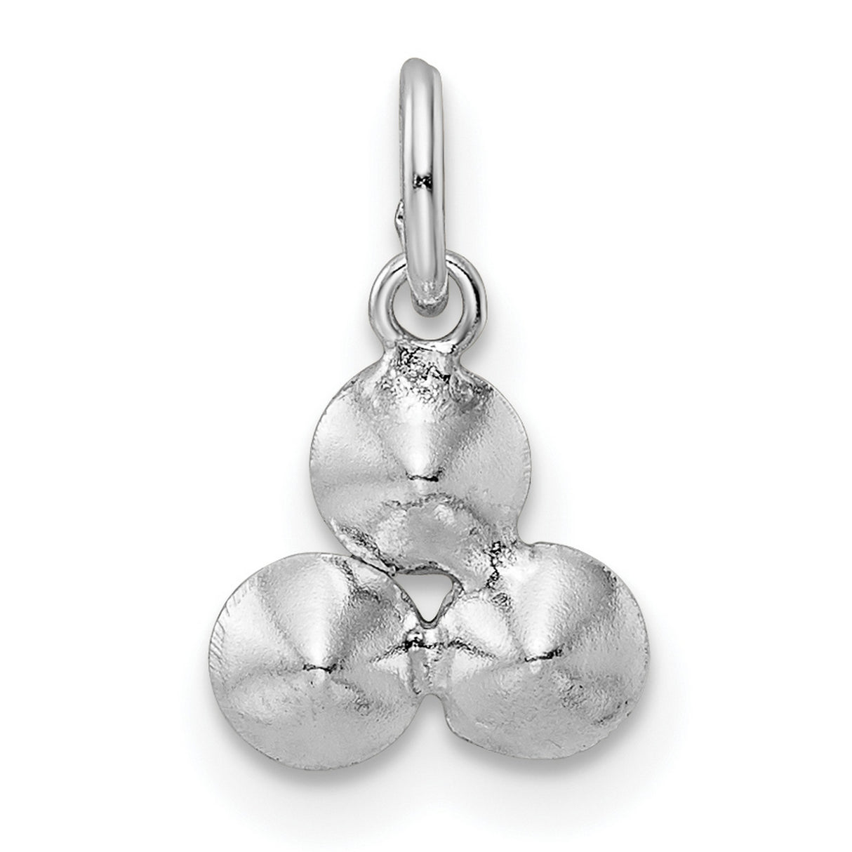 Sterling Silver Triangle Pendant with Cubic Zirconia, Cluster Design, Minimalist Jewelry for Women