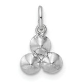 Sterling Silver Triangle Pendant with Cubic Zirconia, Cluster Design, Minimalist Jewelry for Women