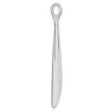 Sterling Silver Baseball Bat Pendant, Sleek Minimalist Sports Jewelry for Unisex Wear