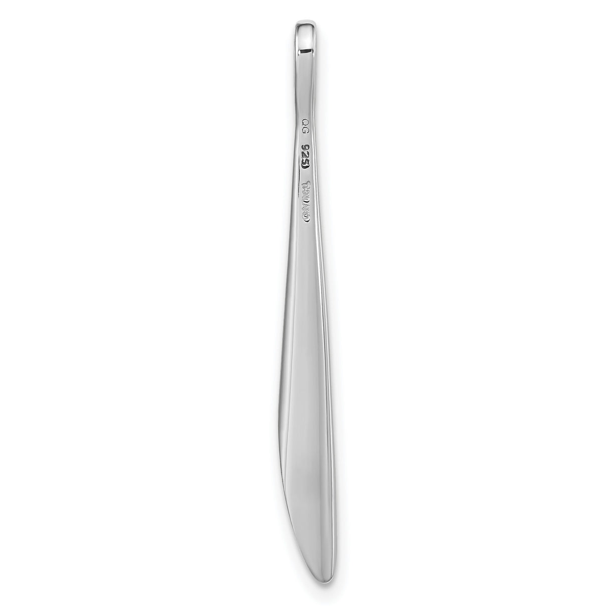 Sterling Silver Baseball Bat Pendant, Sleek Minimalist Sports Jewelry for Unisex Wear