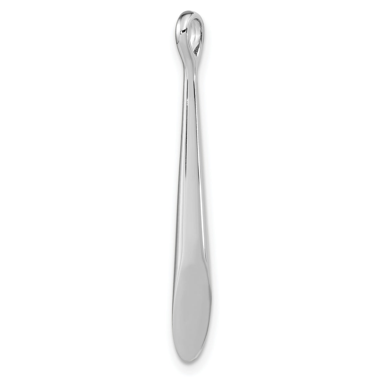 Sterling Silver Baseball Bat Pendant, Sleek Minimalist Sports Jewelry for Unisex Wear