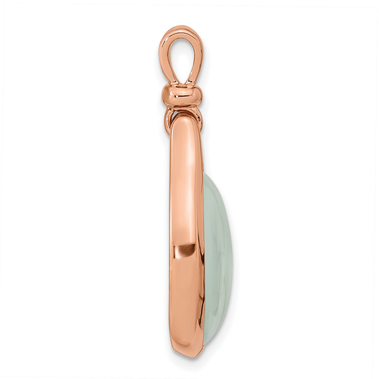 Green Chalcedony Charm Pendant in Real 925 Sterling SIlver