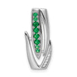 Sterling Silver Flame Pendant with Cubic Zirconia, Abstract Growth and Vitality Design for Women