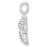 Sterling Silver Bee Pendant with Cubic Zirconia, Nature-Inspired Honeybee Charm for Women