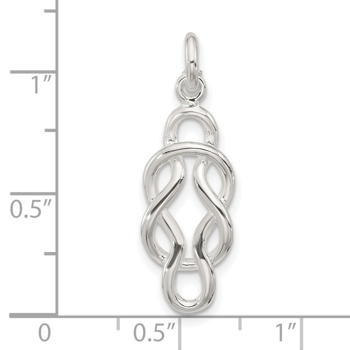 Sterling Silver Celtic Knot Pendant with Infinity Design Symbolizing Eternal Love and Unity
