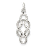 Sterling Silver Celtic Knot Pendant with Infinity Design Symbolizing Eternal Love and Unity