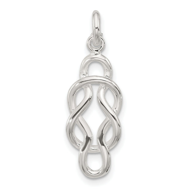 Sterling Silver Celtic Knot Pendant with Infinity Design Symbolizing Eternal Love and Unity