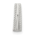 Sterling Silver Pendant with Tapered Bail and Twisted Rope Detailing