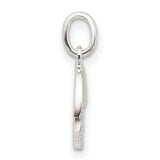 Sterling Silver Round Pendant with Horizon and Water Design, Ocean-Inspired Charm