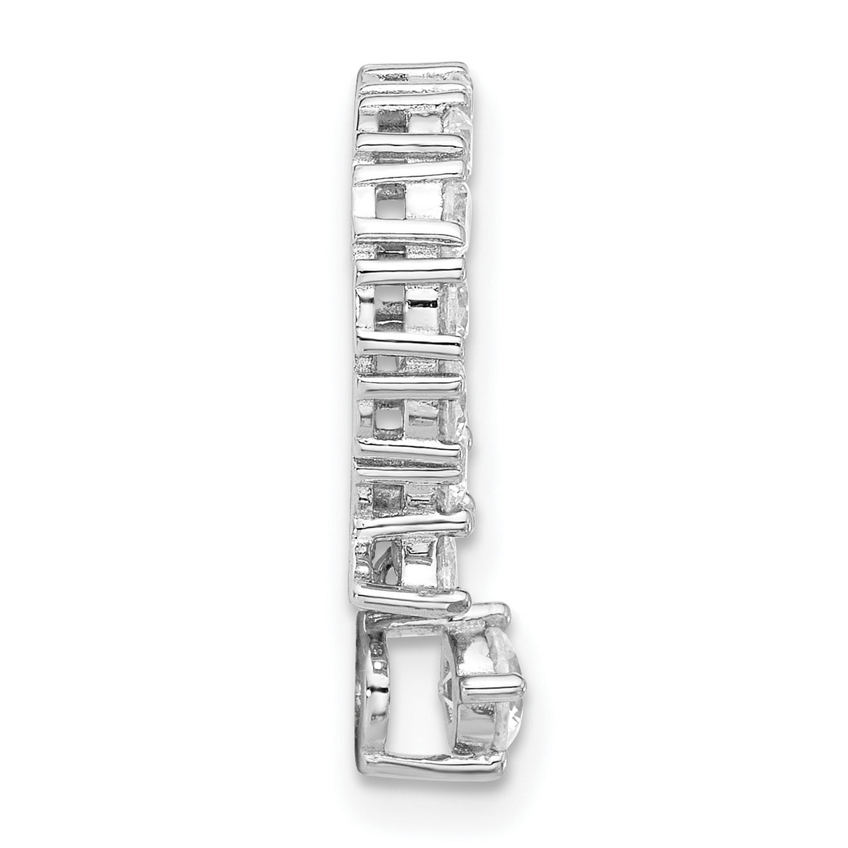 Sterling Silver Venus Symbol Pendant with Cubic Zirconia, Feminist Empowerment Jewelry