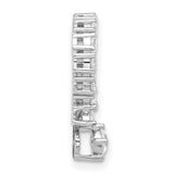 Sterling Silver Venus Symbol Pendant with Cubic Zirconia, Feminist Empowerment Jewelry