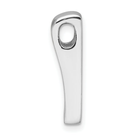 Sterling Silver Pendant with Three Vertical Cubic Zirconia, Sleek Modern Minimalist Design