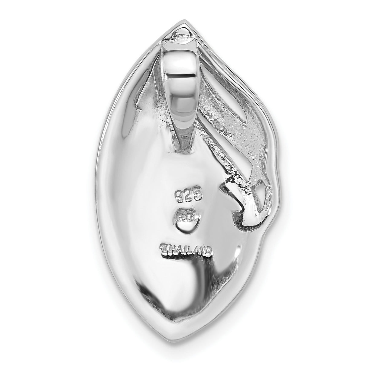 Sterling Silver Leaf Pendant with Inlaid Abalone Shell, Botanical Boho Jewelry for Women