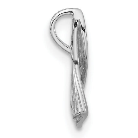 Sterling Silver Leaf Pendant with Textured Detailing, Modern Botanical Design