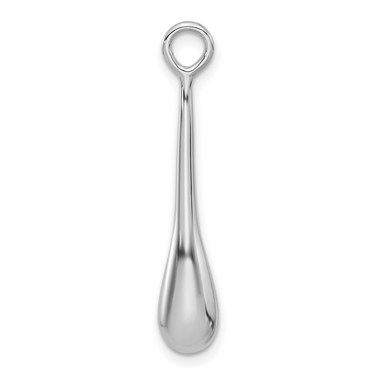 Polished Teardrop Charm Pendant in Real 925 Sterling Silver