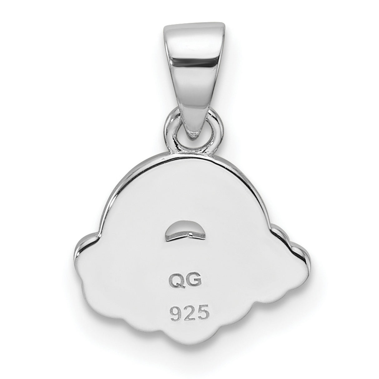Sterling Silver Rainbow Cloud Pendant with Pastel Enamel Design, Whimsical Charm Jewelry