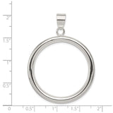 Sterling Silver Open Circle Pendant, Minimalist Infinity Loop Design for Women or Unisex Wear