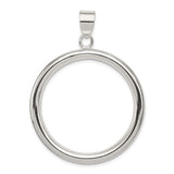 Sterling Silver Open Circle Pendant, Minimalist Infinity Loop Design for Women or Unisex Wear