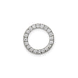 Sterling Silver Open Circle Pendant with Cubic Zirconia, Symbol of Eternal Love and Unity