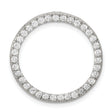 Sterling Silver Eternity Ring with Round Cut Cubic Zirconia, Classic Romantic Band