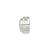 Sterling Silver Pendant with Cubic Zirconia, Bezel Set Round Cut, Minimalist Design