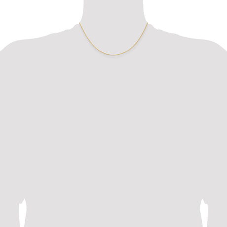 925 White Gold 1 mm Curb Chain Necklace, Polished alternate angle