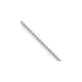 925 White Gold 1.4 mm Polished Chain Necklace, Solid alternate angle