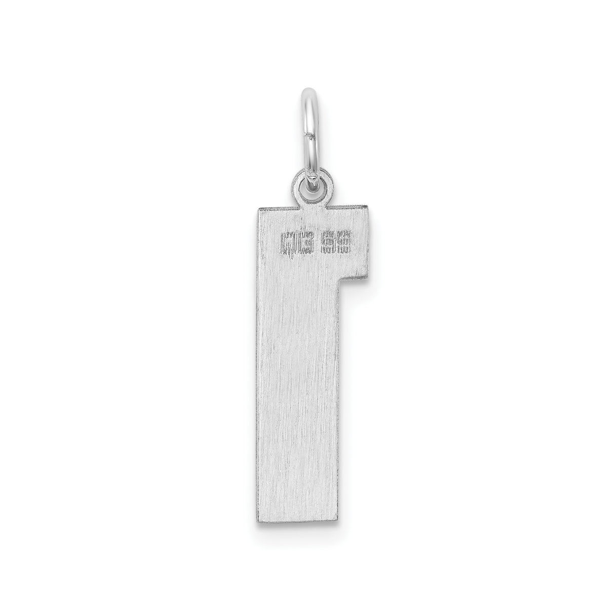 Sterling Silver Number One Pendant, Bold Minimalist Numeral Charm for Men and Women