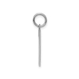 Sterling Silver Number 1 Pendant Charm, Bold Polished Design, Unisex Symbolic Jewelry