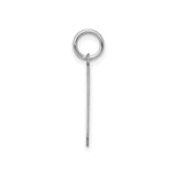 Sterling Silver Number 9 Pendant, Bold Block Style Unisex Sports Charm