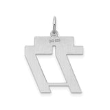 Sterling Silver 777 Pendant, Angel Number Spiritual Jewelry, Christian Faith Charm for Men or Unisex