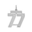 Sterling Silver 777 Pendant, Angel Number Spiritual Jewelry, Christian Faith Charm for Men or Unisex