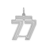 Sterling Silver 777 Pendant, Angel Number Spiritual Jewelry, Christian Faith Charm for Men or Unisex