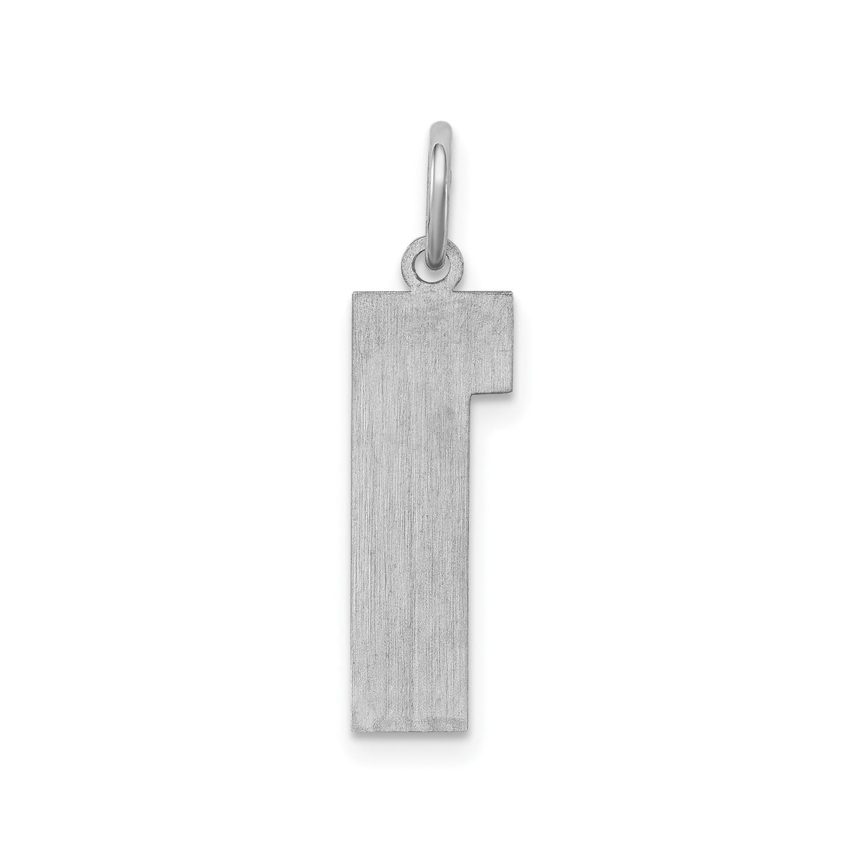 Sterling Silver Number 1 Pendant Charm, Bold Modern Design, Unisex Symbol of Leadership