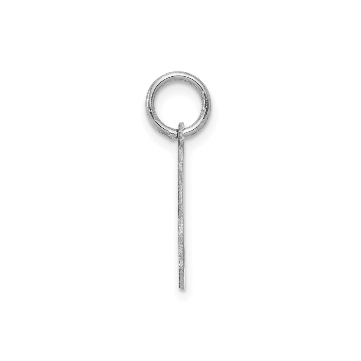 Sterling Silver Number Three Pendant Charm, Bold Block Style Unisex Numeric Jewelry