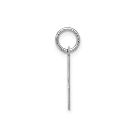 Sterling Silver Number Three Pendant Charm, Bold Block Style Unisex Numeric Jewelry