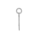 Sterling Silver Number 45 Pendant, Bold Block Style Sports Charm for Men and Women