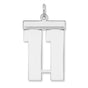 Polished Number 11 Charm Pendant in Real 925 Sterling Silver