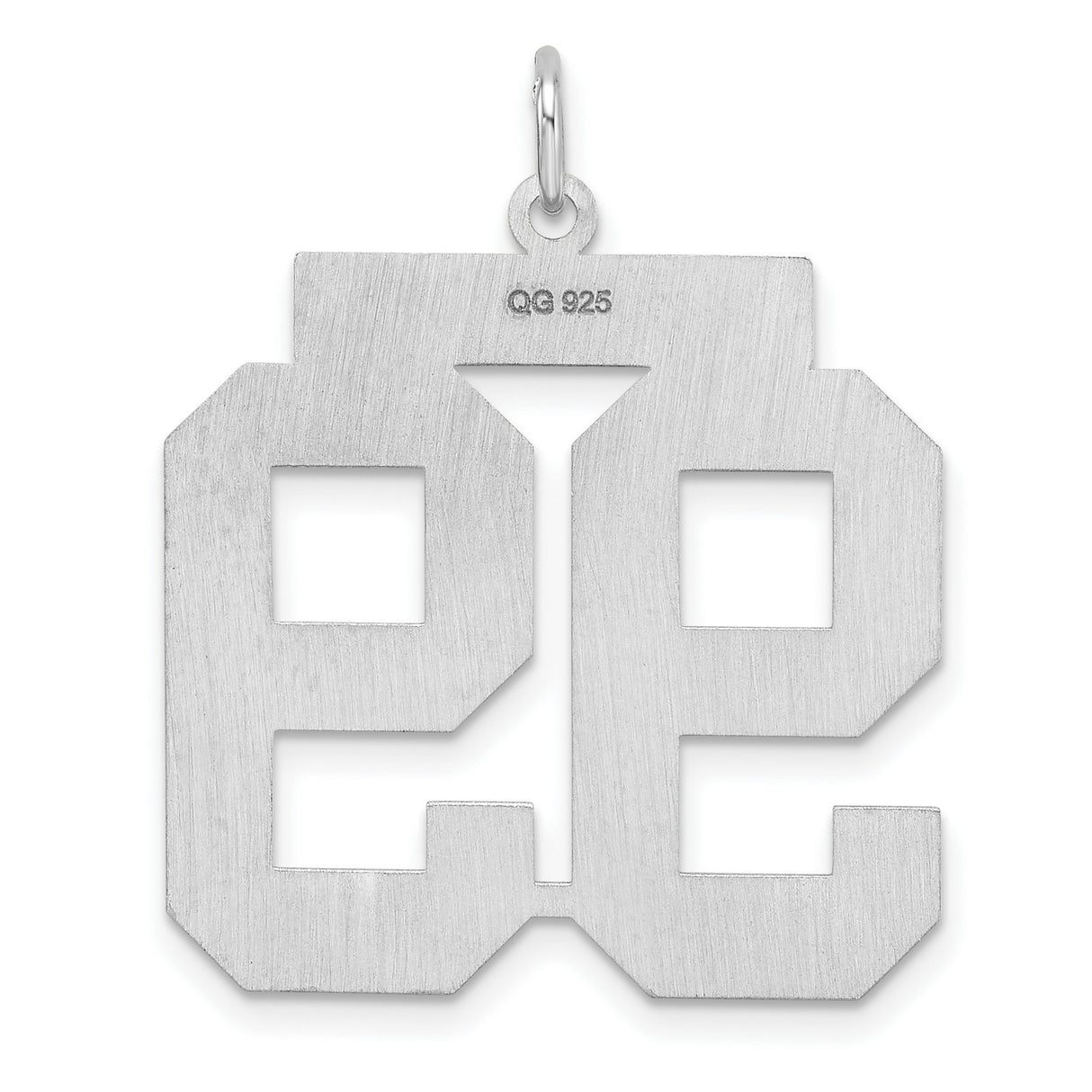 Sterling Silver Number 99 Pendant, Bold Block Numerals Sports Charm, Unisex Athletic Jewelry